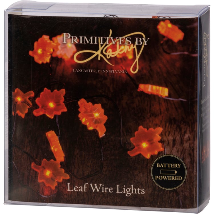 Primitives By Kathy Leaf Wire Lights