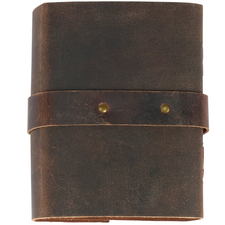 Primitives By Kathy Leather Buckled Journal