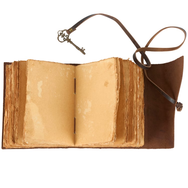 Primitives By Kathy Leather Wrap Journal