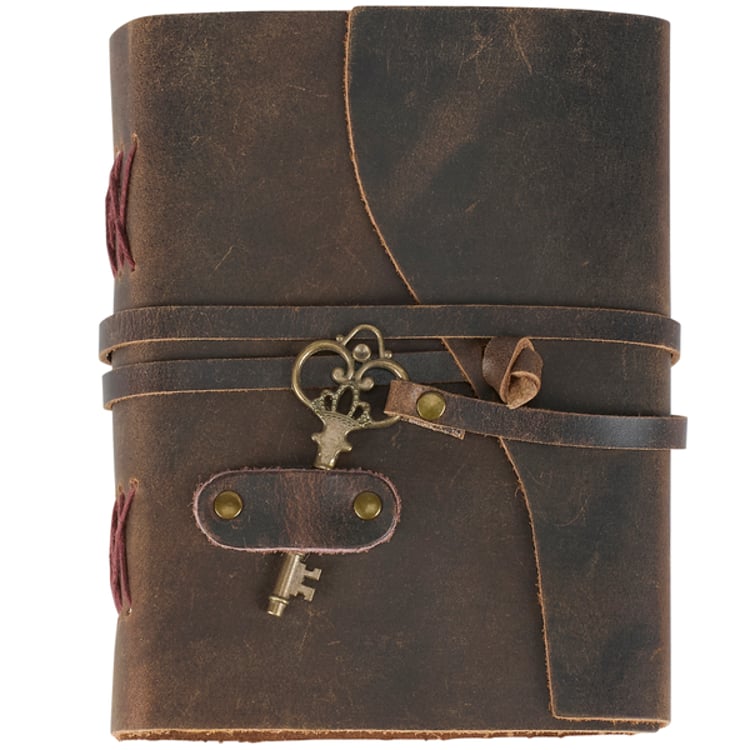 primitives by kathy Leather Wrap Journal