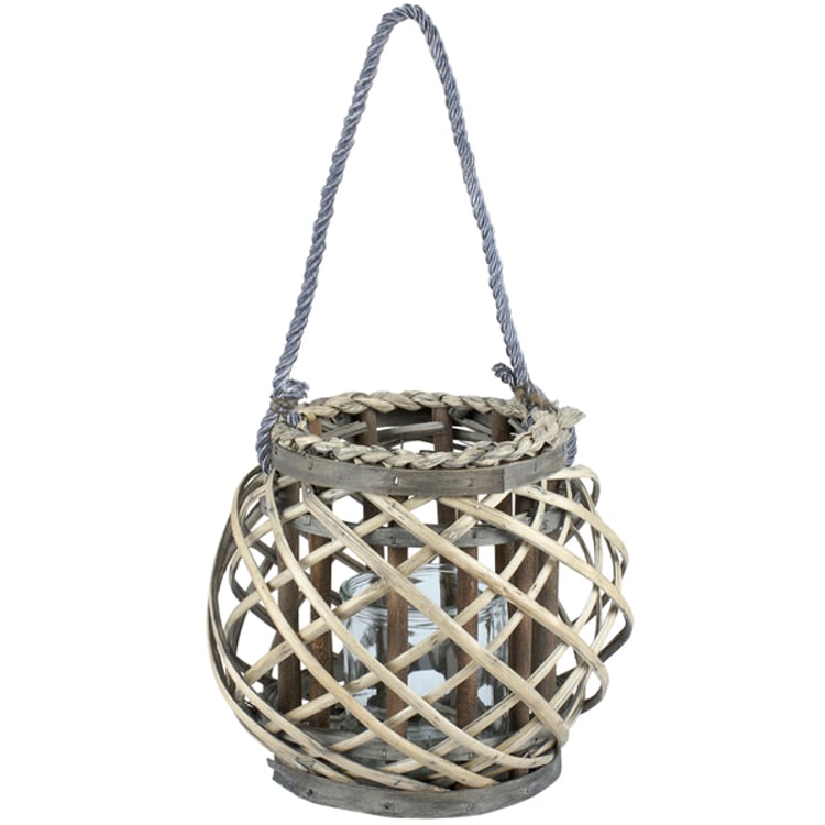 Primitives By Kathy Light Wicker Lantern