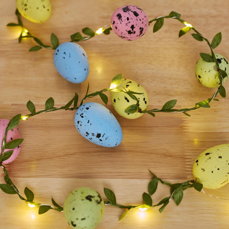 primitives by kathy Lighted Easter Egg Garland