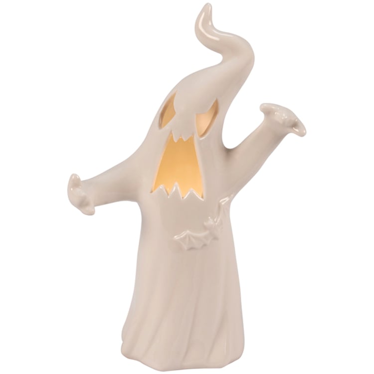 primitives by kathy Lighted Ghost Figurine