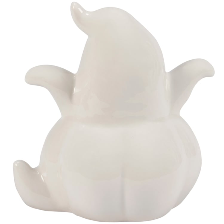 Primitives By Kathy Lighted Ghost Pumpkin Figurine