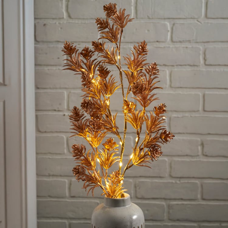primitives by kathy Lighted Golden Pine Twig