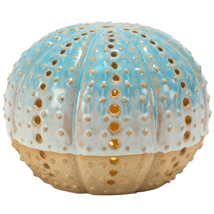 primitives by kathy Lighted Sea Urchin Figurine