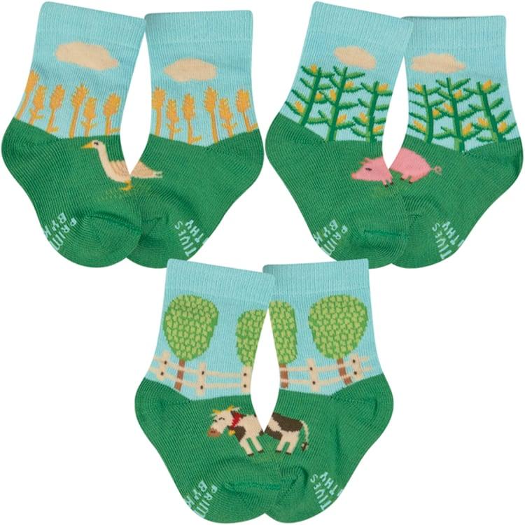 primitives by kathy Little Farm Baby Sock Set