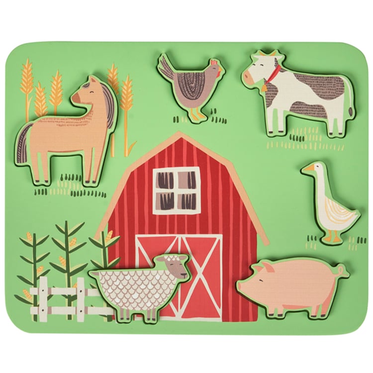 primitives by kathy Little Farm Chunky Puzzle