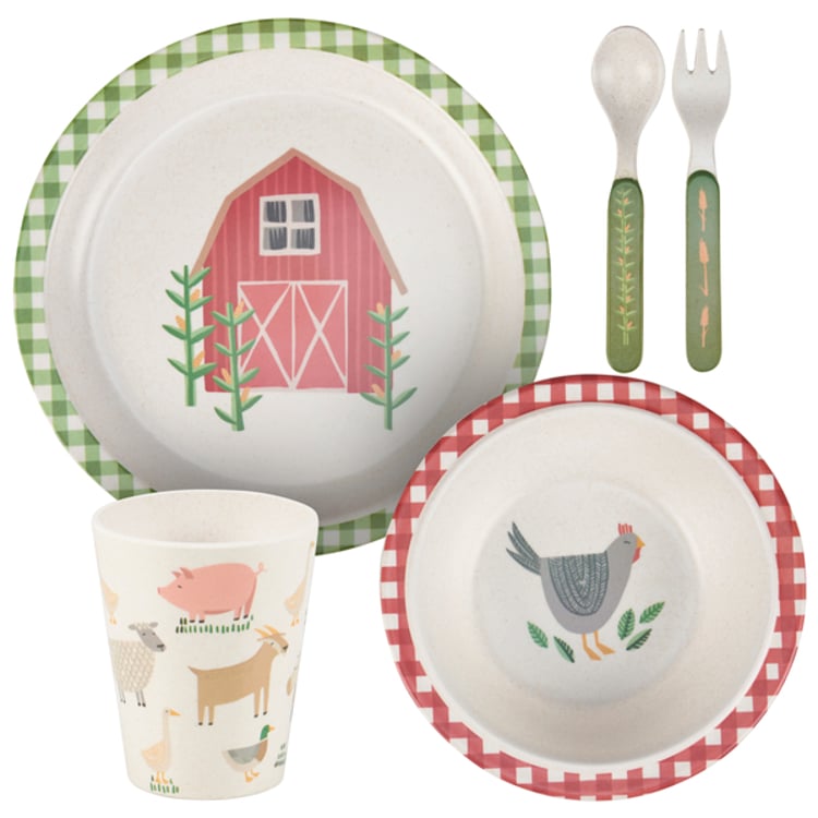 primitives by kathy Little Farm Meal Set