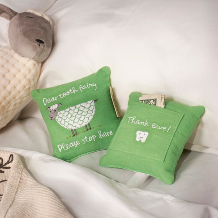 Primitives By Kathy Little Farm Tooth Fairy Pillow