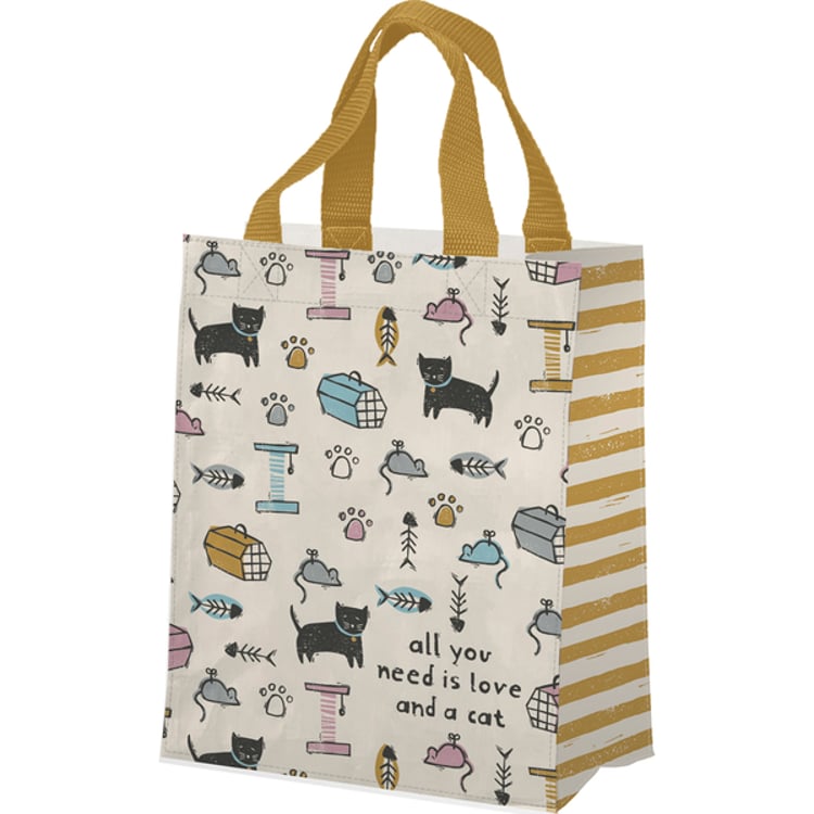 primitives by kathy Love And A Cat Daily Tote