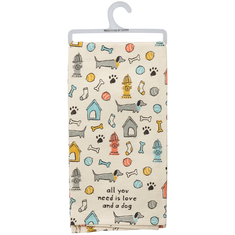Primitives By Kathy Love And A Dog Kitchen Towel