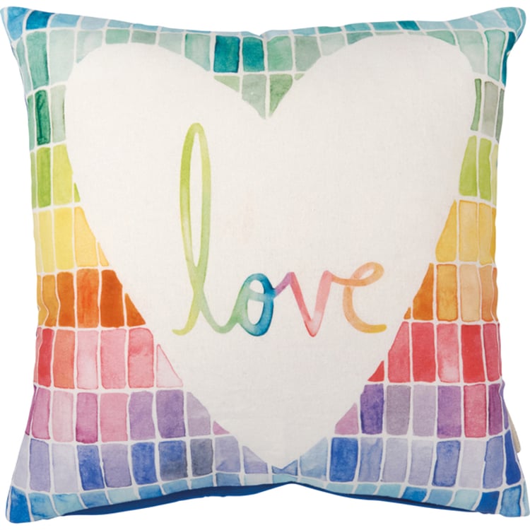 Primitives By Kathy Love Heart Pillow