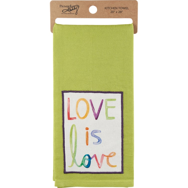 Primitives By Kathy Love Is Love Kitchen Towel