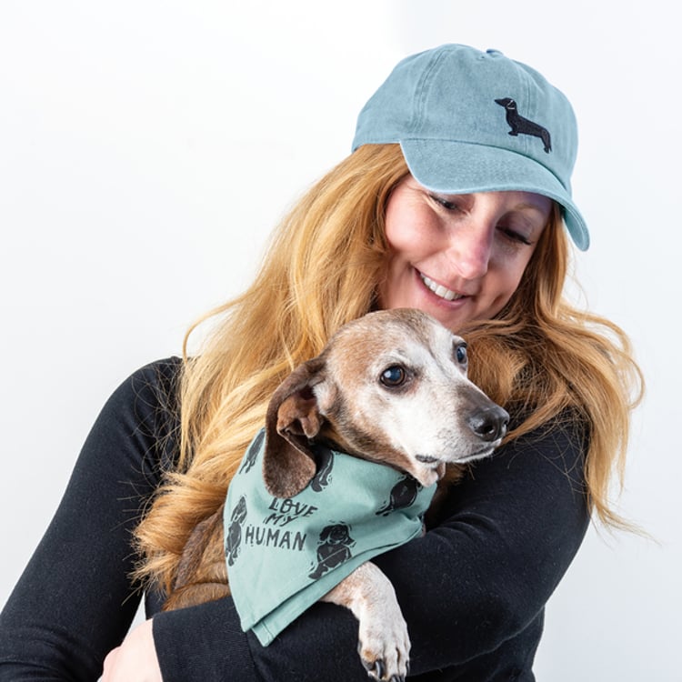 Primitives By Kathy Love My Dachshund Baseball Cap
