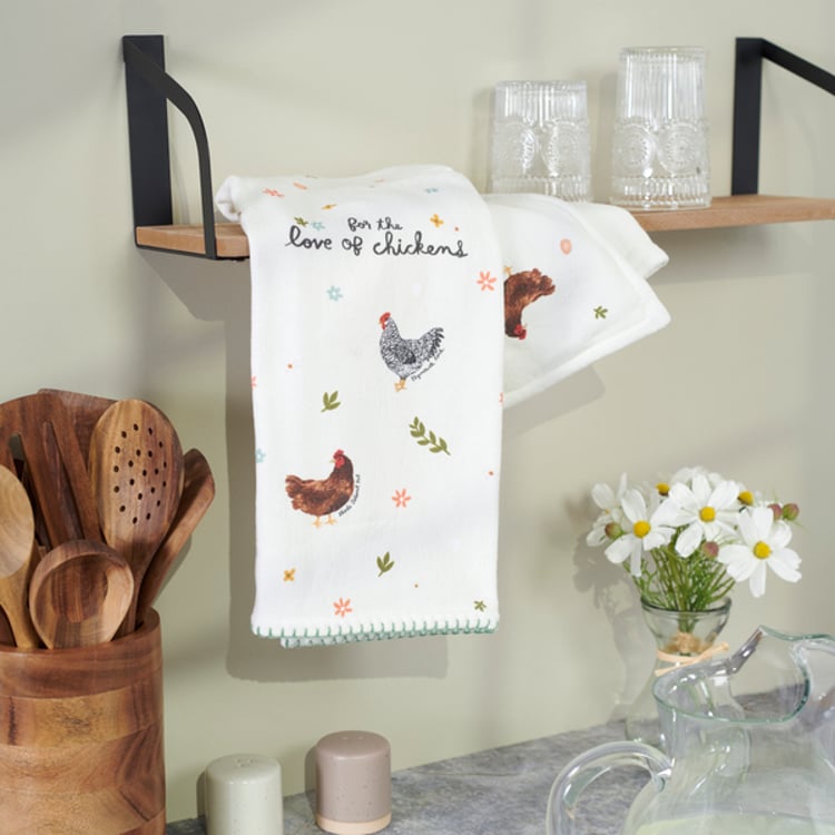 Primitives By Kathy Love Of Chickens Kitchen Towel