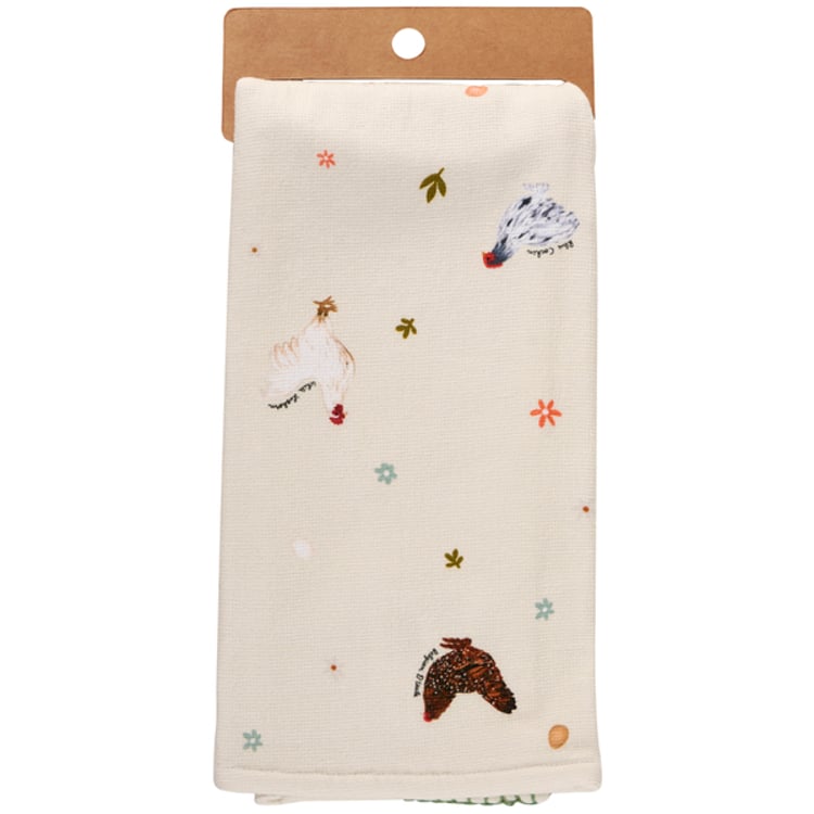 Primitives By Kathy Love Of Chickens Kitchen Towel