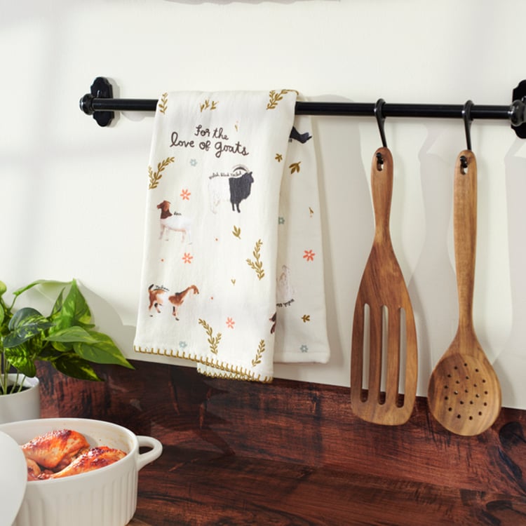 Primitives By Kathy Love Of Goats Kitchen Towel