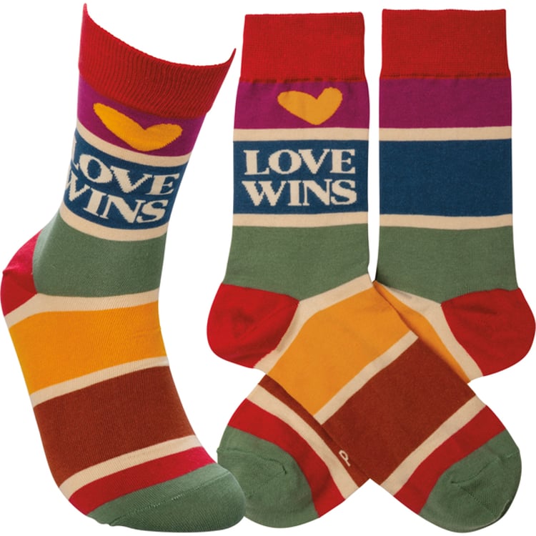 primitives by kathy Love Wins Socks
