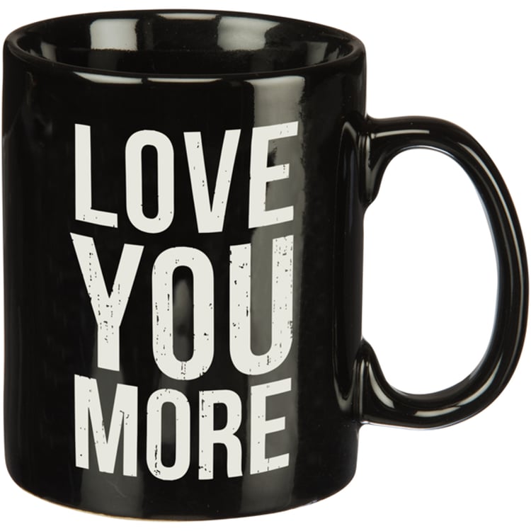 primitives by kathy Love You More Box Sign Mug