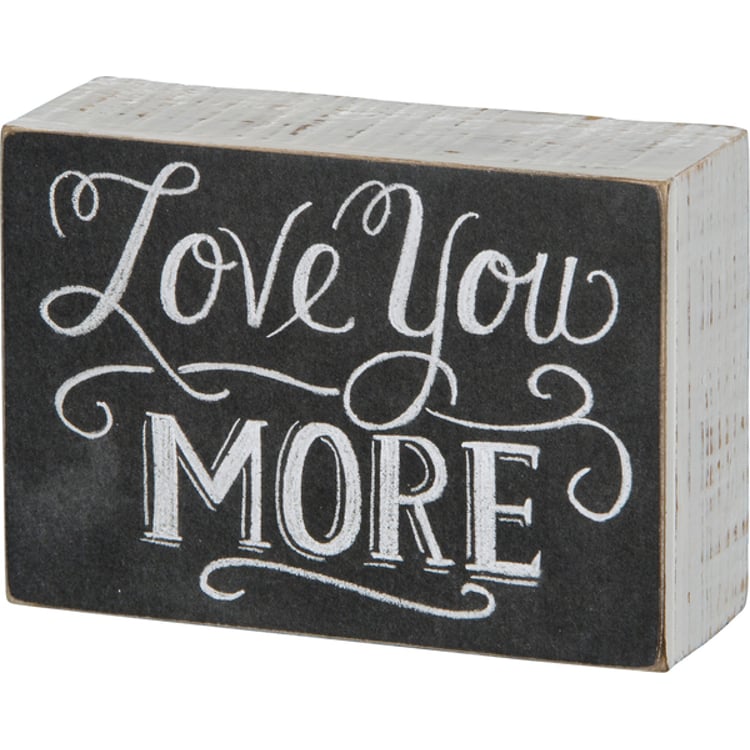 primitives by kathy Love You More Chalk Sign
