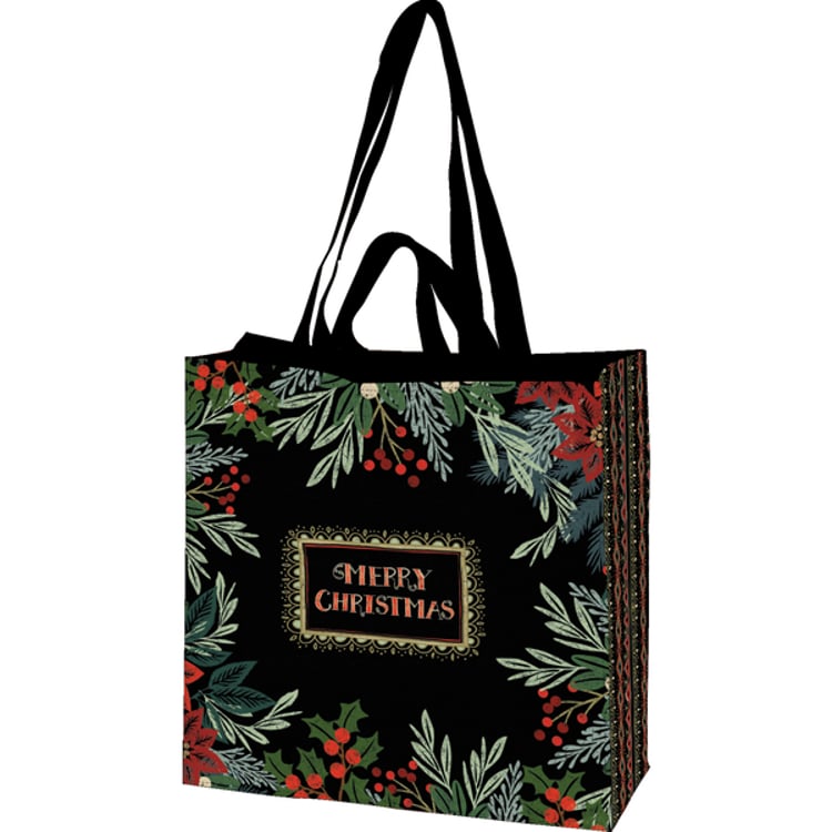 primitives by kathy Merry Christmas Market Tote