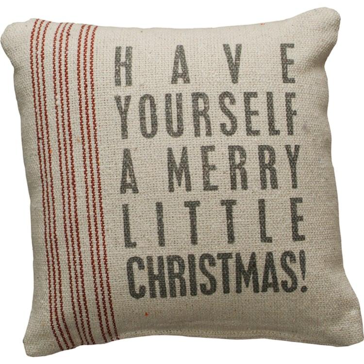 primitives by kathy Merry Little Christmas Pillow