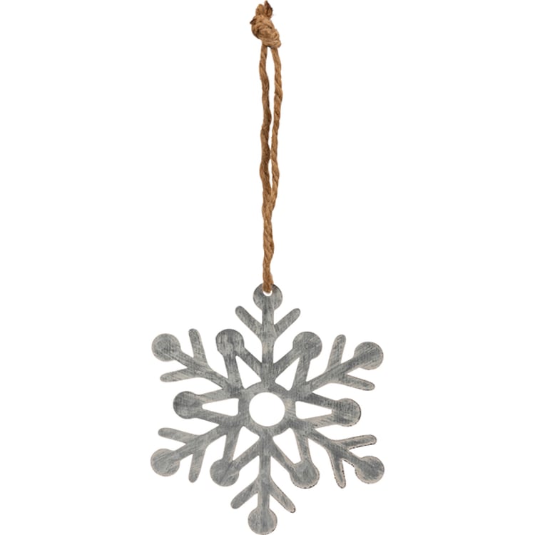 Primitives By Kathy Metal Snowflake Ornament