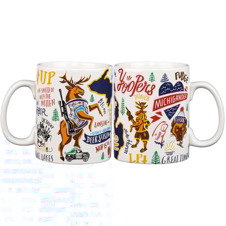 primitives by kathy Michigan Mug