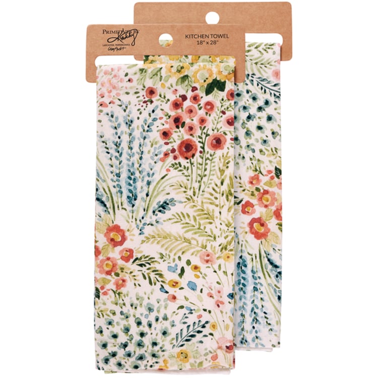 primitives by kathy Mixed Florals Kitchen Towel