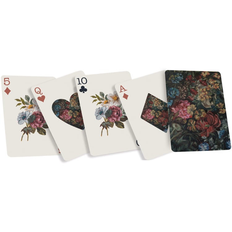 Primitives By Kathy Moody Floral Playing Cards