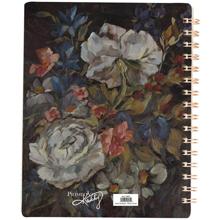 Primitives By Kathy Moody Floral Spiral Notebook