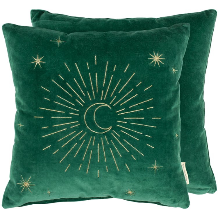 primitives by kathy Moon And Stars Pillow