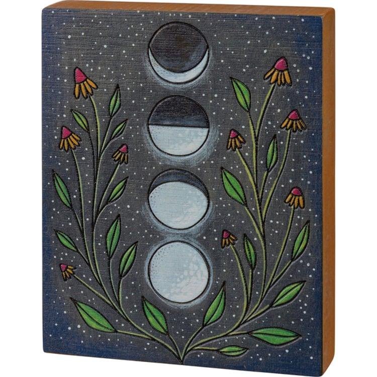 primitives by kathy Moon Phases Block Sign