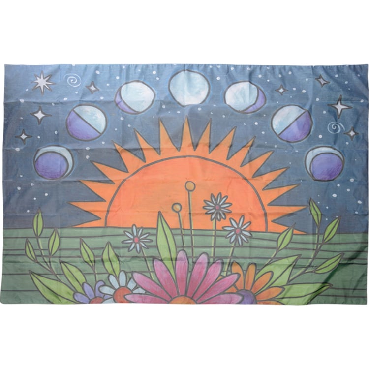Primitives By Kathy Moon Phases Lighted Tapestry