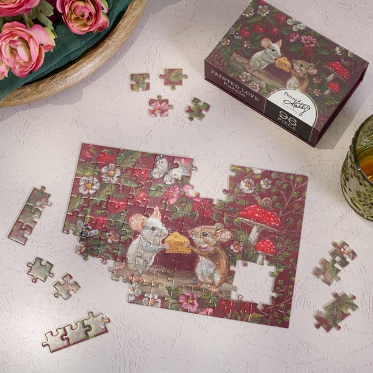 Primitives By Kathy Mouse Love 96 Piece Puzzle