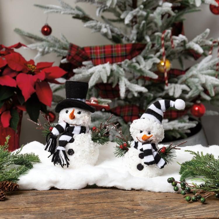 Primitives By Kathy Mr And Mrs Snowman Critter Set