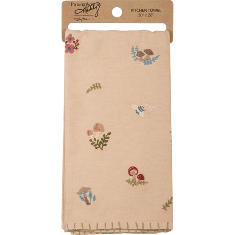 Primitives By Kathy Mushroom Toss Kitchen Towel