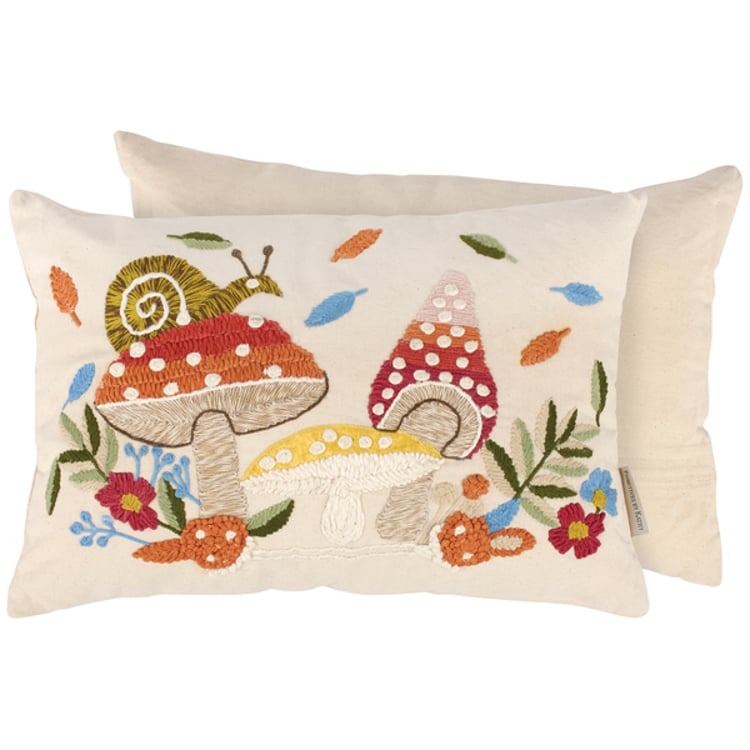 primitives by kathy Mushrooms Pillow