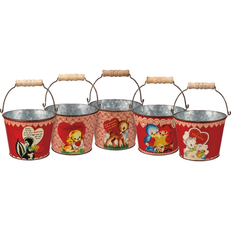 Primitives By Kathy My Valentine Bucket Set