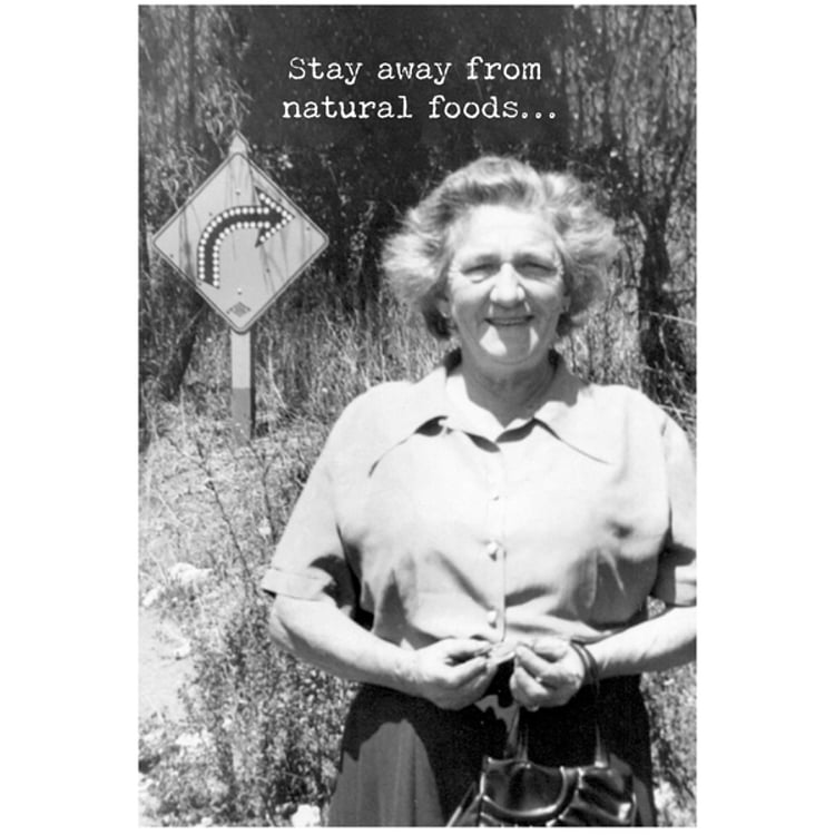 primitives by kathy Natural Foods Greeting Card