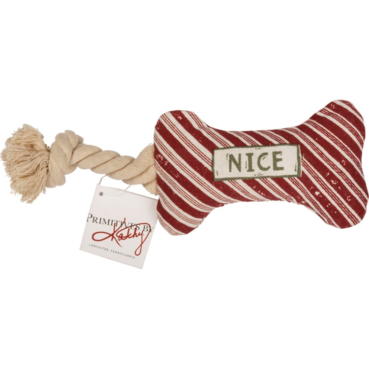 Primitives By Kathy Naughty And Nice Dog Bone Toy