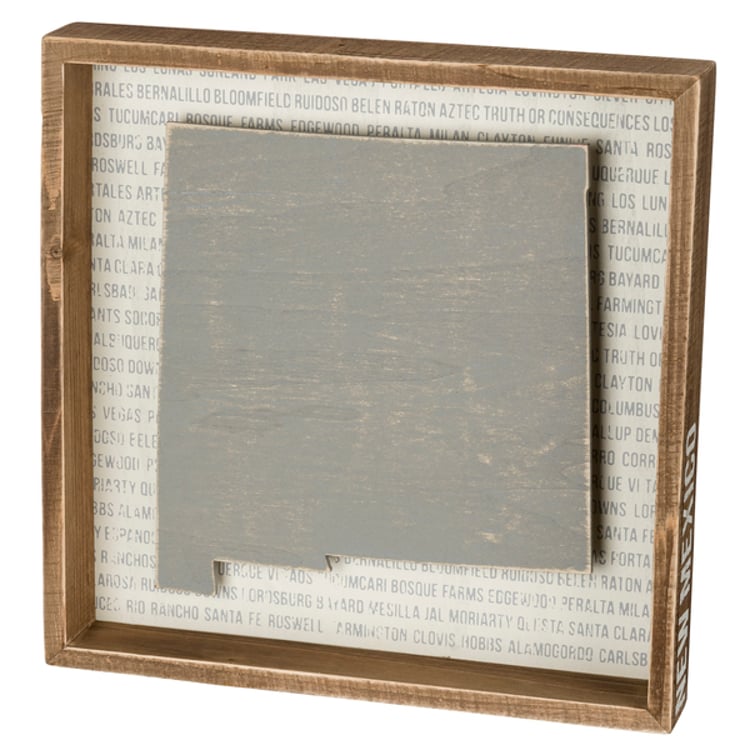 primitives by kathy New Mexico Reverse Box Sign