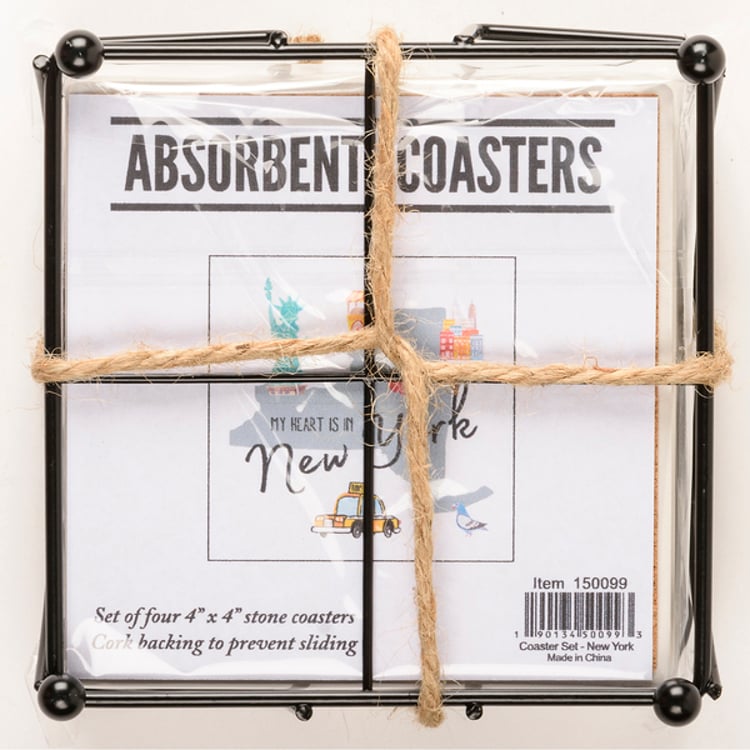 Primitives By Kathy New York Coaster Set