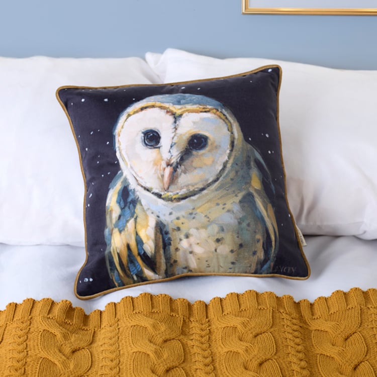 Primitives By Kathy Night Barn Owl Pillow