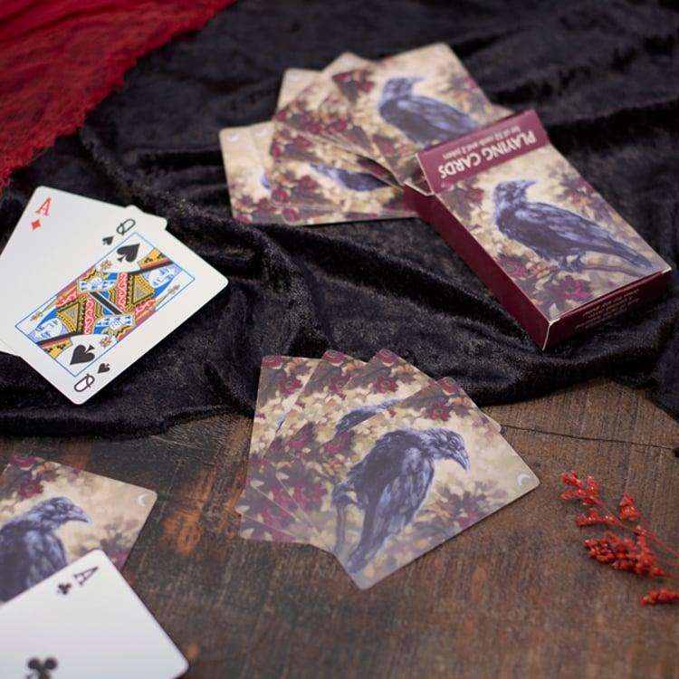 Primitives By Kathy Night Raven Playing Cards