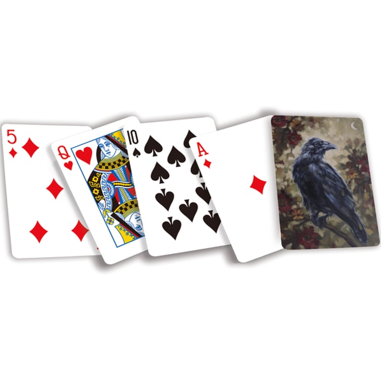 Primitives By Kathy Night Raven Playing Cards