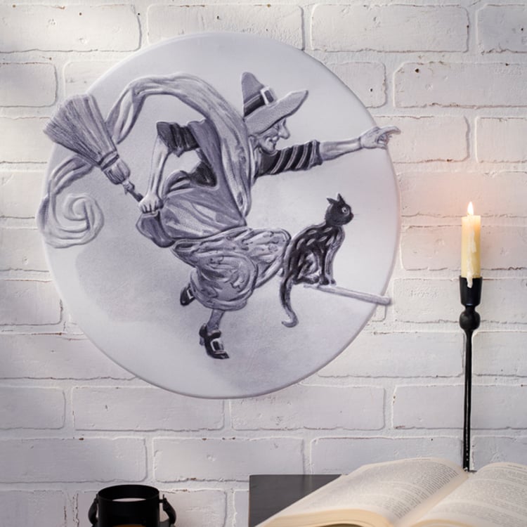 Primitives By Kathy Nimbus Witch Wall Decor