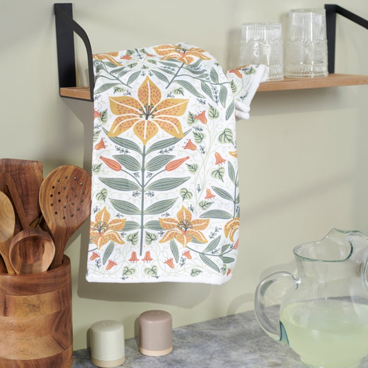 Primitives By Kathy Nouveau Lily Kitchen Towel