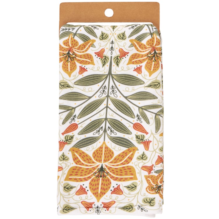 Primitives By Kathy Nouveau Lily Kitchen Towel